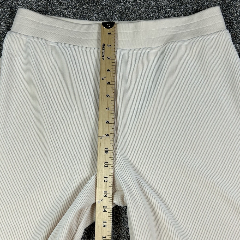 NEW Marine Layer Velour Corduroy Wide‎ leg Pants Womens Large Cream Comfort - Picture 9 of 12